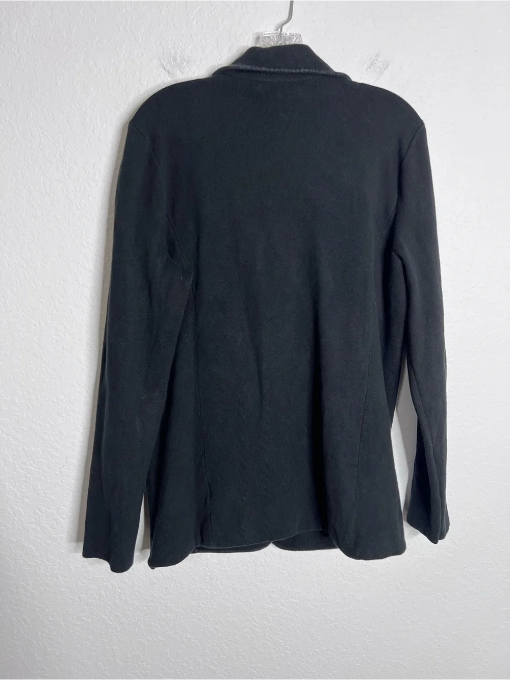 ralph lauren blazer womens xl cotton mid length Black Double Button Career C3